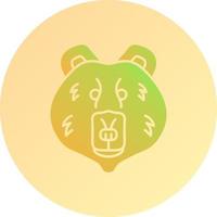 icono de vector de oso polar