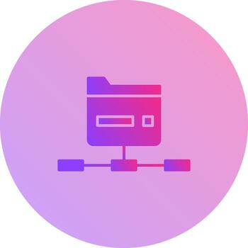 Network Folder Vector Icon