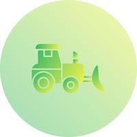 Industrial Tractor Vector Icon