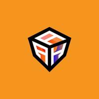 AAH letter logo creative design with vector graphic, AAH simple and modern logo.