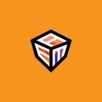 AEM letter logo creative design with vector graphic, AEM simple and modern logo.