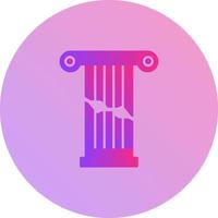 Broken Pillar Vector Icon