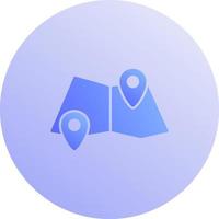 Folded Map Vector Icon