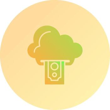 icono de vector de computación en la nube