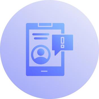 icono de vector de notificación