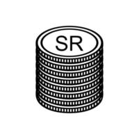 Seychelles Currency Symbol, Seychellois Rupee Icon, SCR Sign. Vector Illustration