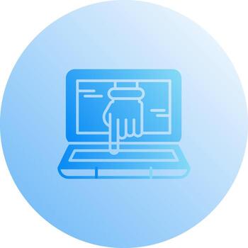 icono de vector de piratería informática