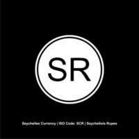 Seychelles Currency Symbol, Seychellois Rupee Icon, SCR Sign. Vector Illustration