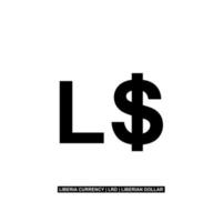 Liberia Currency Symbol, Liberian Dollar Icon, LRD Sign. Vector Illustration