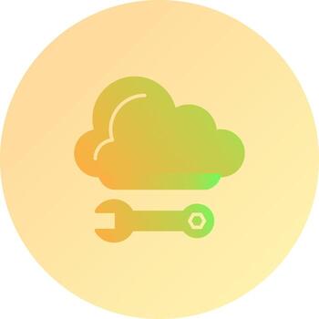 icono de vector de computación en la nube