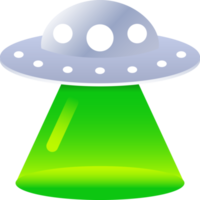 UFO grön ljus emoji png