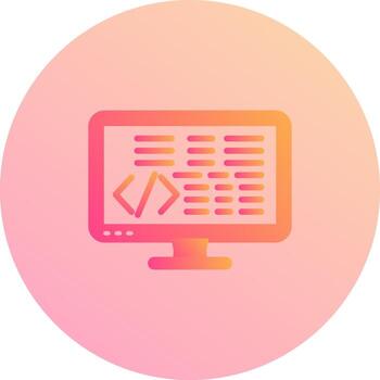 icono de vector de codificación