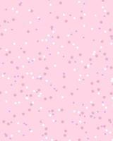 Cute Abstract Dots flowers Vector Pattern. small circle flower geometry white and pink color. Vector illustration. Vertical Background layout.