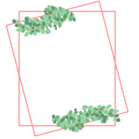 Aesthetic pink frame png