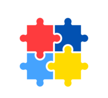 World autism awareness day. Colorful puzzle design sign. Symbol of autism. Medical flat illustration. Health care png