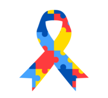 World autism awareness day Ribbon png