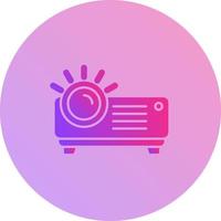 icono de vector de proyector