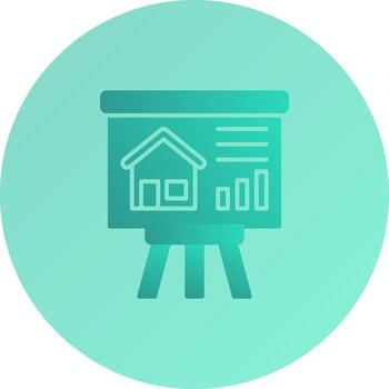 icono de vector de presentación