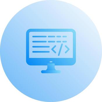 codificación único vector icono