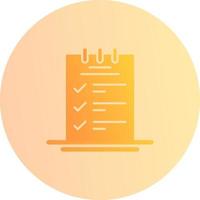 Booking CheckList Vector Icon