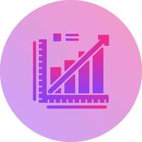 Line Graph Vector Icon