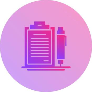 icono de vector de contrato