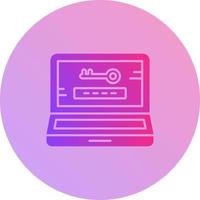 icono de vector de contraseña
