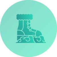 icono de vector de botas de nieve