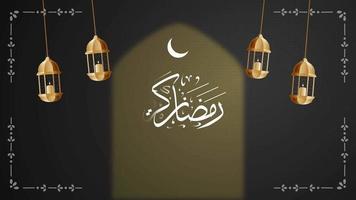 Ramadán kareem saludo animación. v10 video