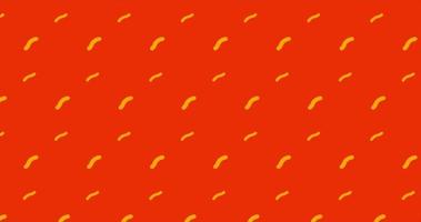 Red orange background with yellow abstract pattern video