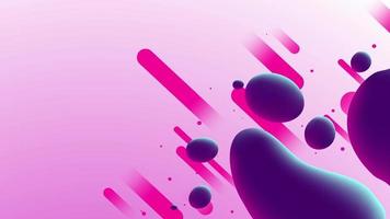 Purple abstract background with geometric design elements. Copy space. Motion design, pink backdrop video