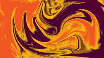 Liquid orange background gradient. Orange and red colorful swirl background abstract illustration video