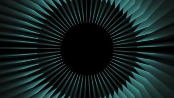 Blue geometric shape background. Circle animation, copy space video