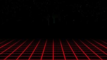 8 bit retro videogame background with red pixel surface video