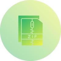 icono de vector de archivo zip