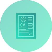 CV Vector Icon
