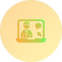 Online Interview Vector Icon