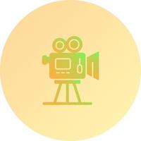 icono de vector de cámara de película