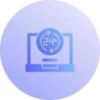 24 Hours Vector Icon