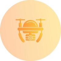 icono de vector de dron de cámara