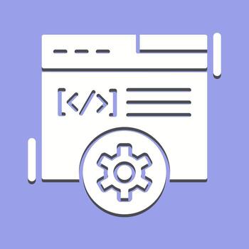 icono de vector de desarrollo web