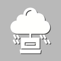 icono de vector de computación en la nube