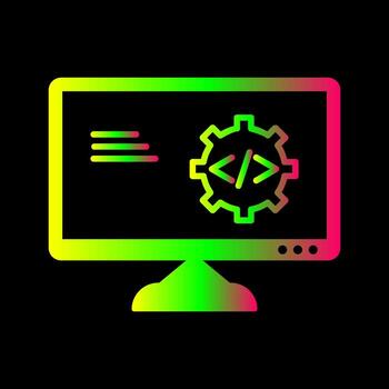 icono de vector de optimización de código único