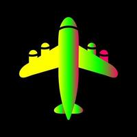 Flying Airplane Vector Icon