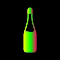 Champagne Bottle Vector Icon