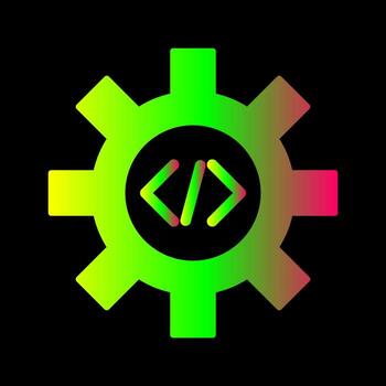 icono de vector de optimización de código único