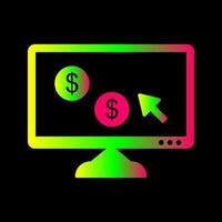 Unique Pay Per Click Vector Icon