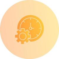 icono de vector de configuración de tiempo