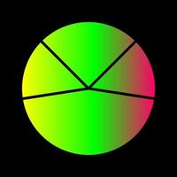 Pie Chart Analysis Vector Icon