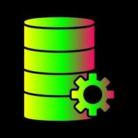 Unique Database Management Vector Icon